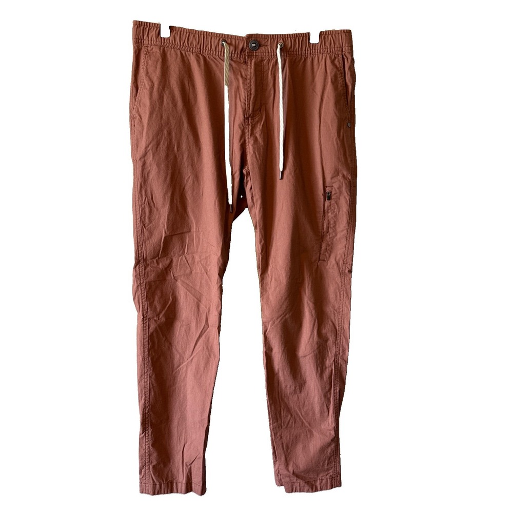 Vuori Ripstop Womens Burgundy Red Activewear Drawstring Pants VW401 Large